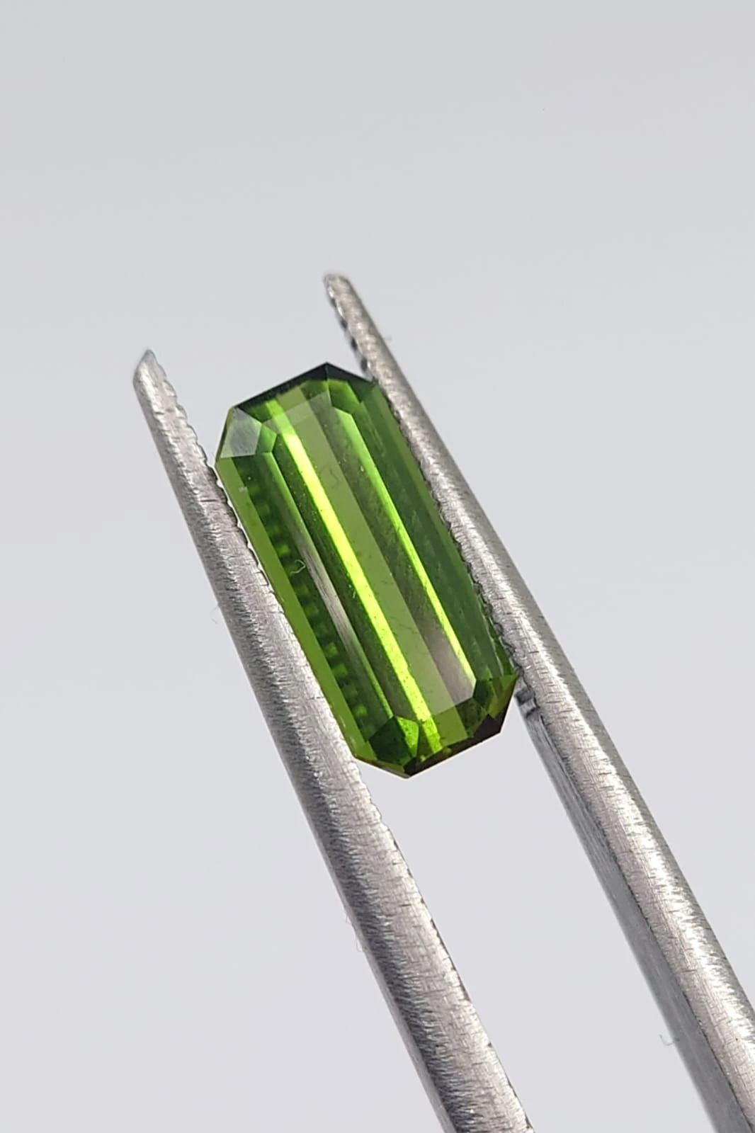 1.6ct Natural Green Tourmaline Emerald Cut loose Gemstone from Nigeria — view 2